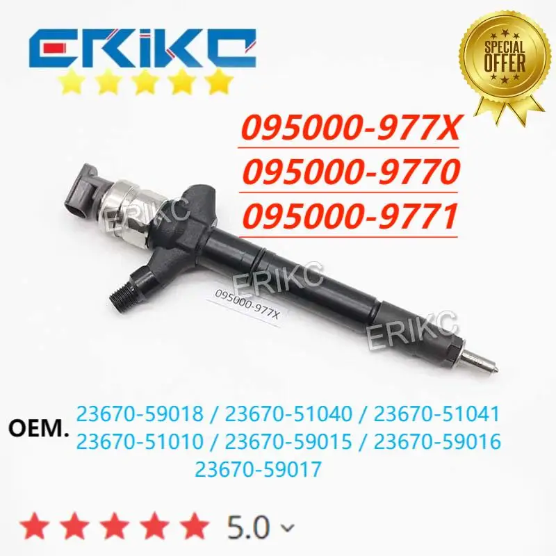 

ERIKC 095000-977# Diesel Injector 095000-9770 23670-59041 Auto Part 23670-51040 23670-59016 23670-59018 For Denso