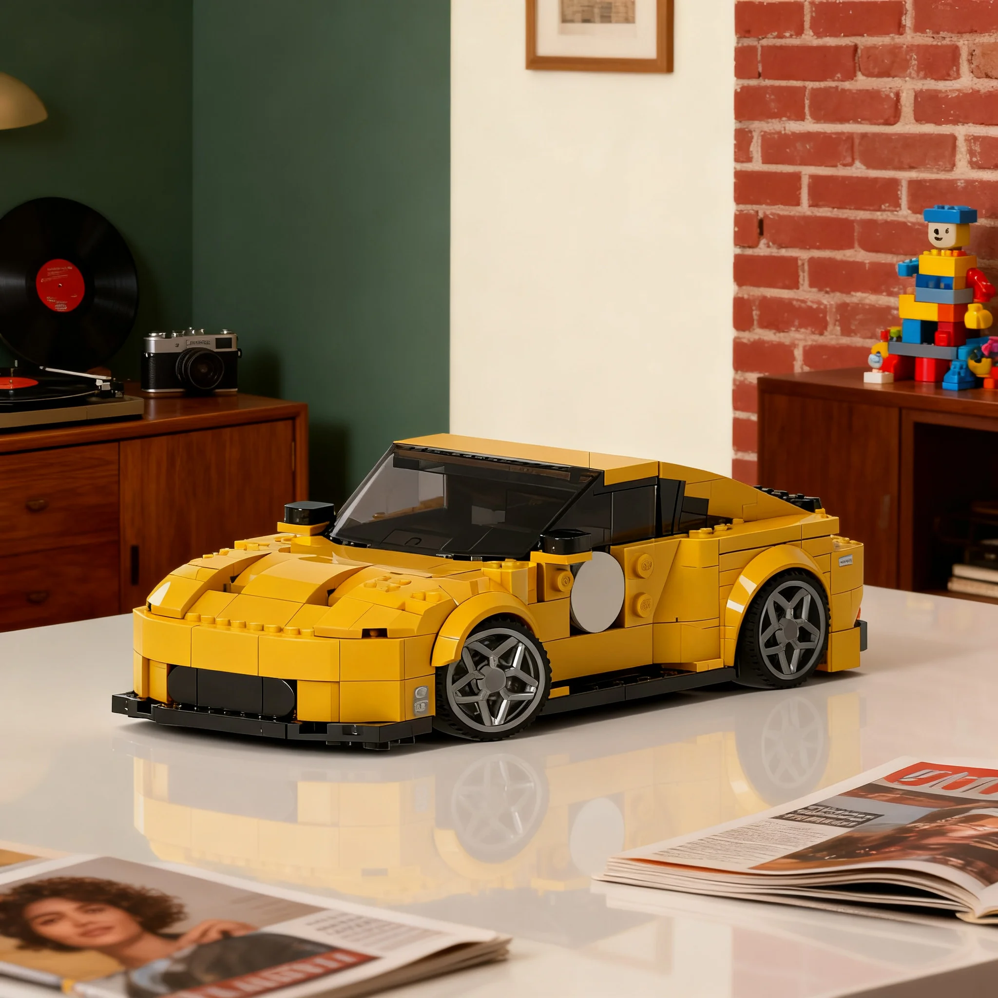 313pcs MOC Porsche S T City Champions Model Toy Building Blocks Construction Christmas Gifts DIY Brick Birthday Creative Idea