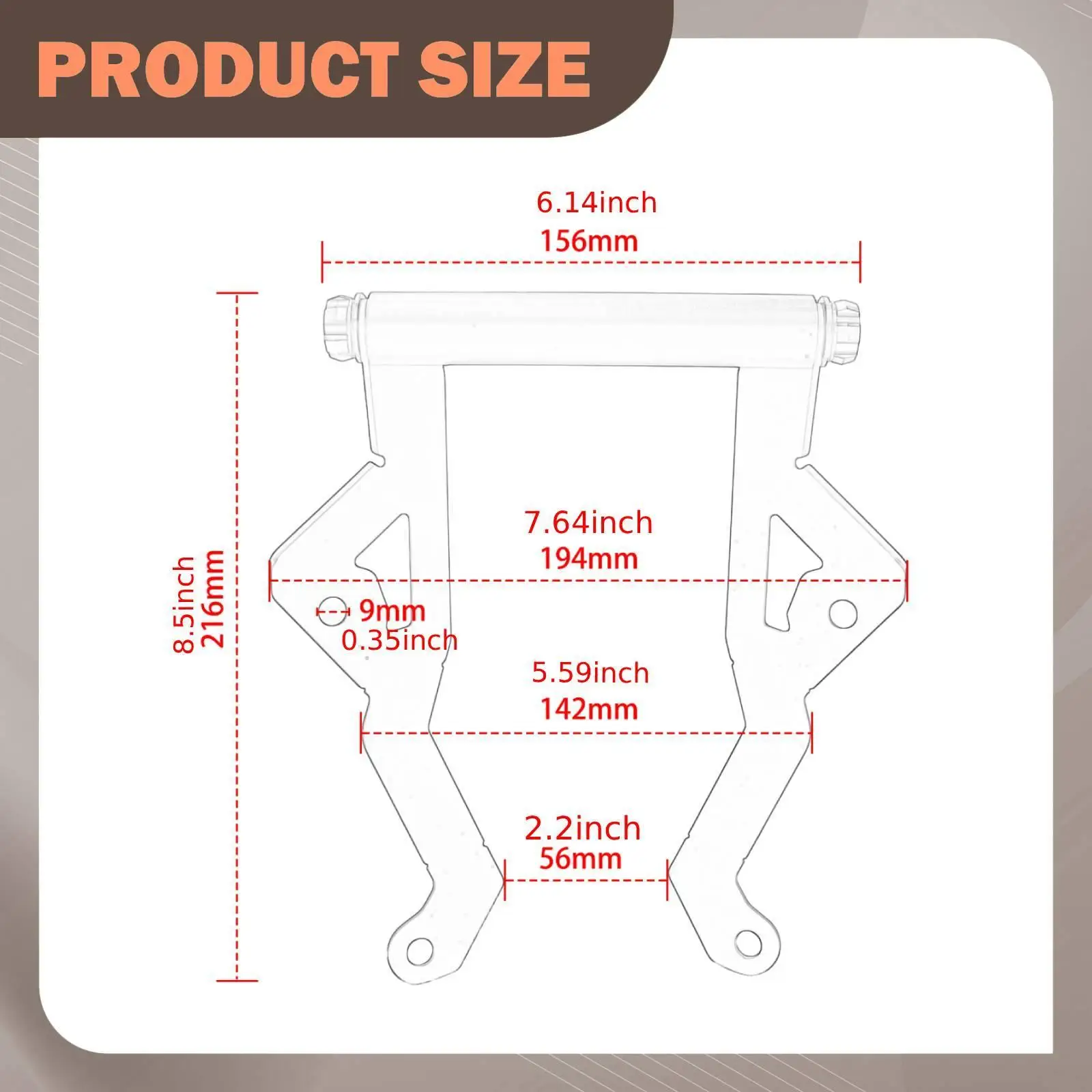 Phone Stand Bracket Motorcycle Navigation Crossbar Kit Complete Set Metal Build for Voge DSX