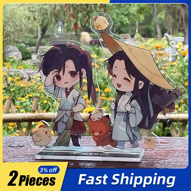 

10cm/3.93in Anime Standing Plates Heavenly Official’s Blessing Acrylic Cartoon Figures Peripherals Kawaii Ornaments Holiday Gift