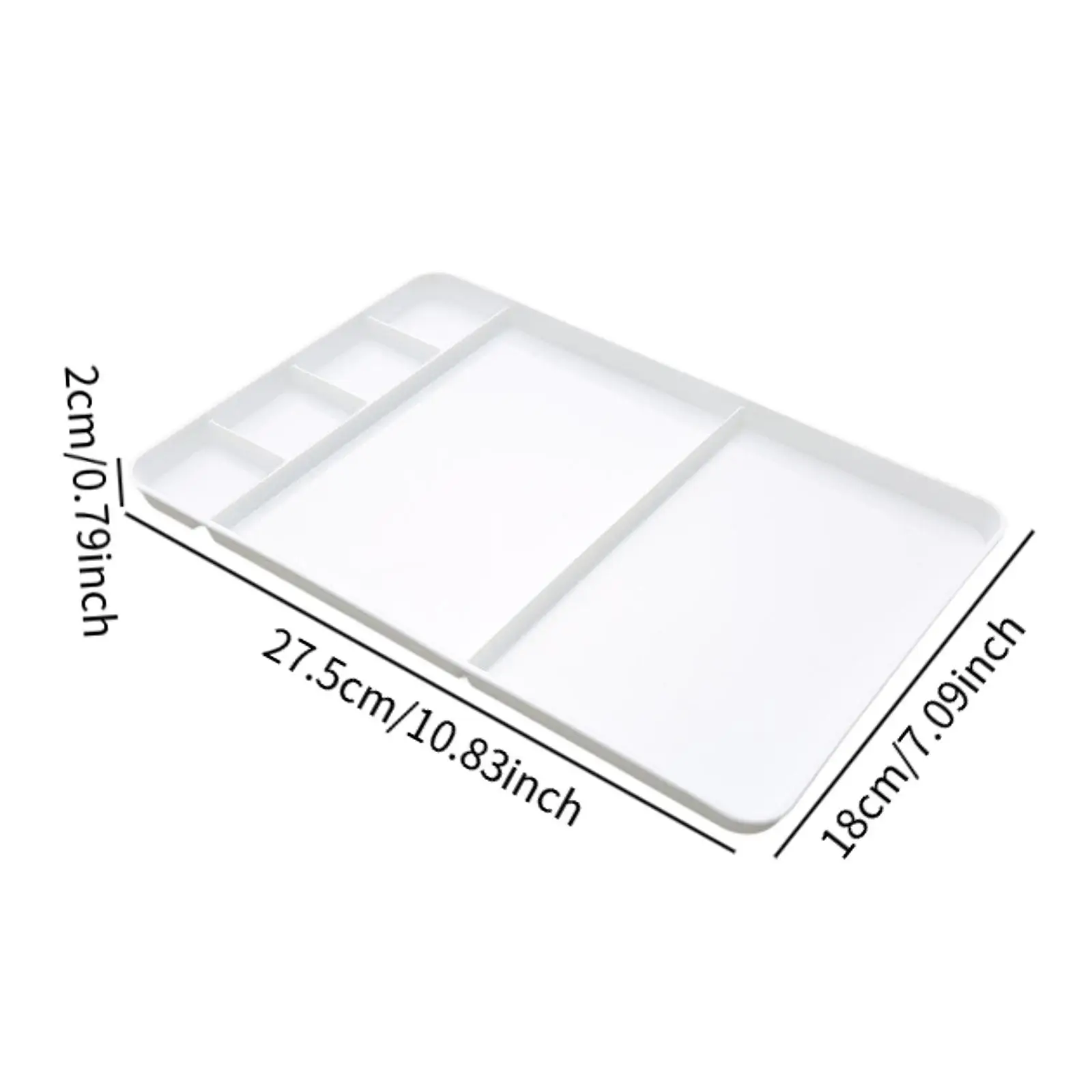 Watercolor Palette Gouache Mixing Tray Paint Box Tray for All Level Notebook