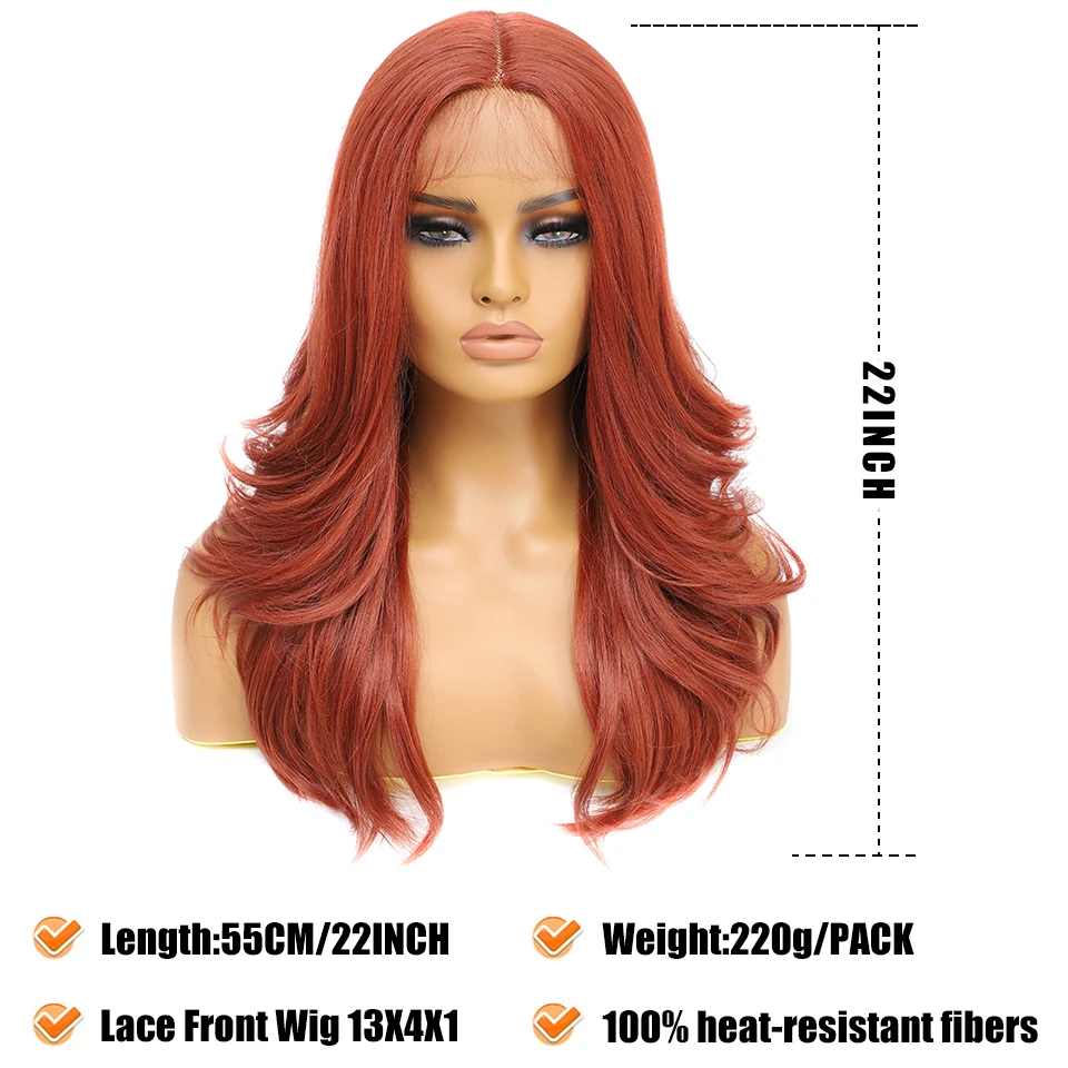 Synthetic Lace Front Wigs 13X4X1 Body Wave Natural Ombre Blonde  Cosplay T-Part Lace Wig With Baby Hair For Black Women