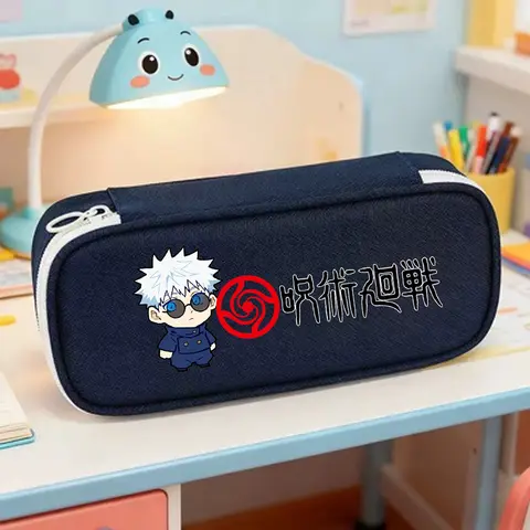 Jujutsu Kaisen Gojo Satoru Pencil Case kid Pen Bag Large Capacity Organizer Pouch Student Back To School Supplies Stationery