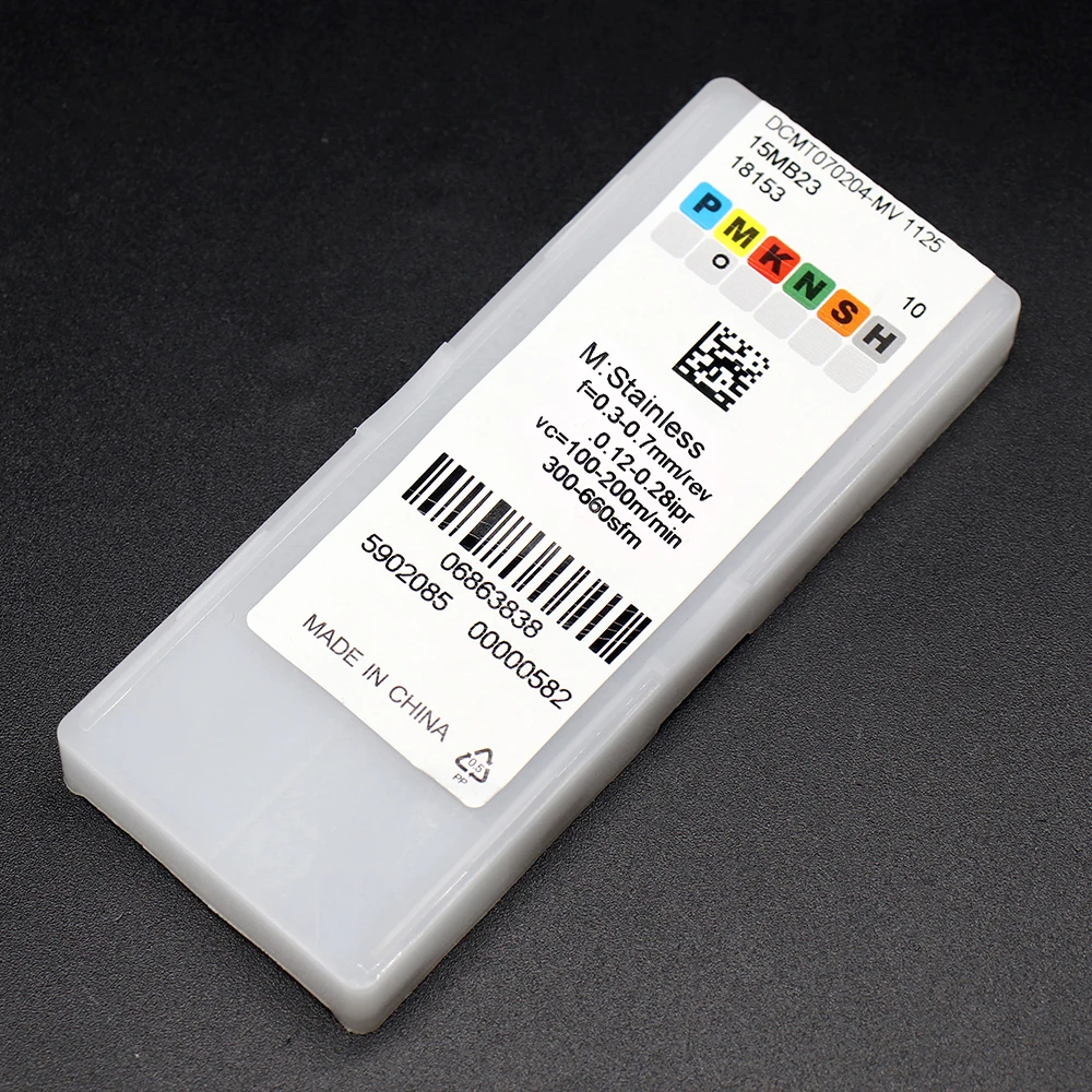 DCMT070204 MV 1125 tornitura di alta qualità utensili da tornio per taglio CNC inserto in metallo duro lavorazione coltello antiaderente