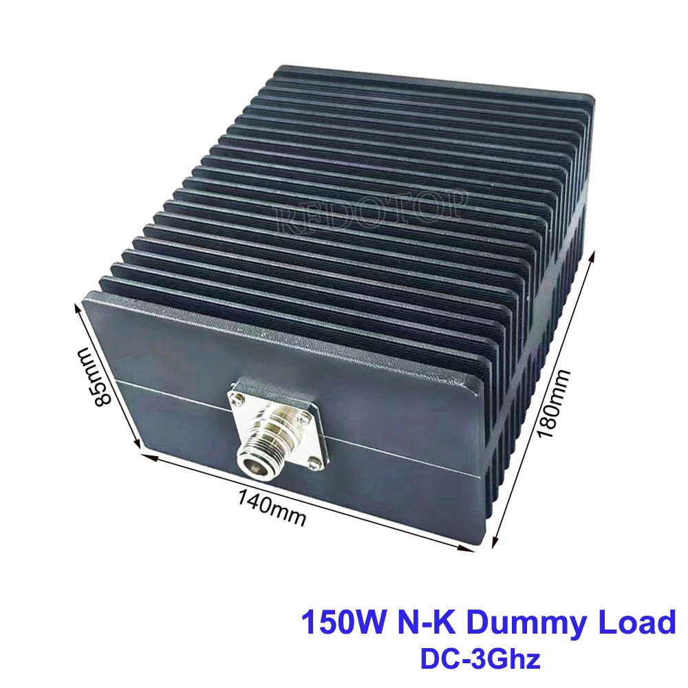 150W N Female Jack Connector DC-3Ghz SWR≤1.20 50 Ohm RF Coaxial Termination Dummy Load Nickel Plated RF Accessories