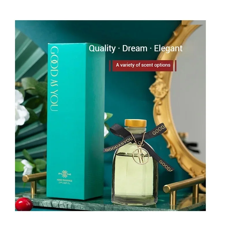 150ml Luxury Eco-friendly Home Fragrance Reed Diffuser Essential Oil Perfume Reshener Aromatherapy with Pattern