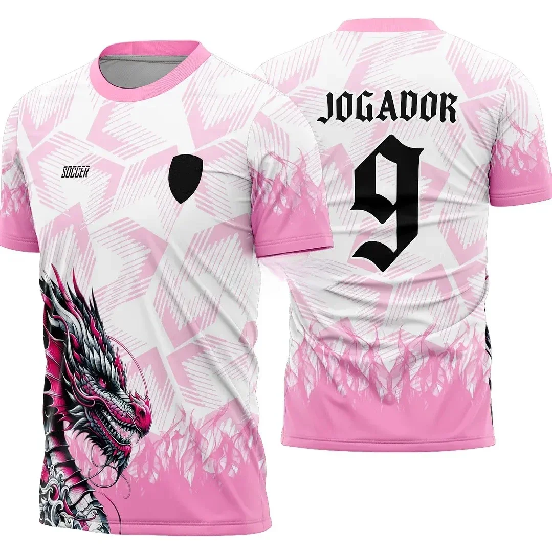 

JOGADOR 3D Print Sport Quick Dry Breathable Men T Shirt Football Jersey Team Uniform Baby Parent Child Boy Girl Short Sleeve Top