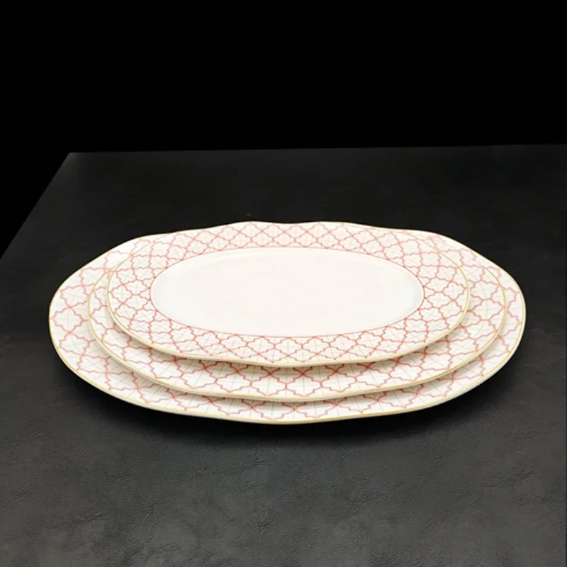 Large dinner plate, hotel cold dish plate, dim sum plate