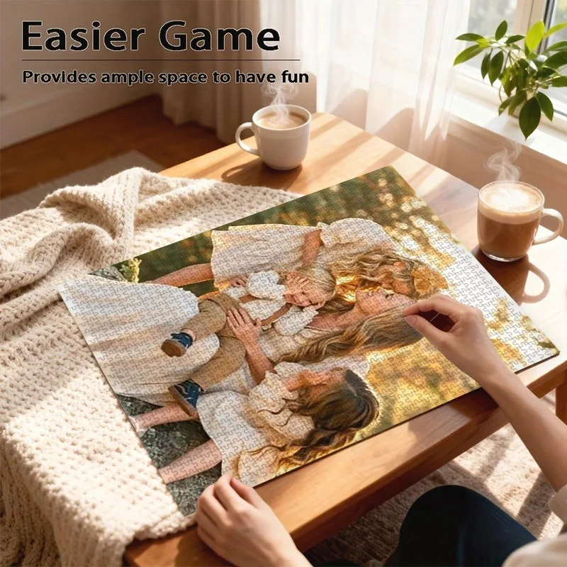 35/300/500/1000pcs Personalized Custom Photo Puzzle Wedding Photos Unique Gift For Dad Mom Mother's Day