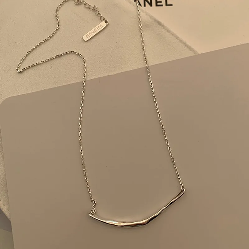 XIYANIKE Irregular Texture Necklace For Women Girl Korean Fashion New Simple Jewelry Friend Gift Birthday Party collier femme