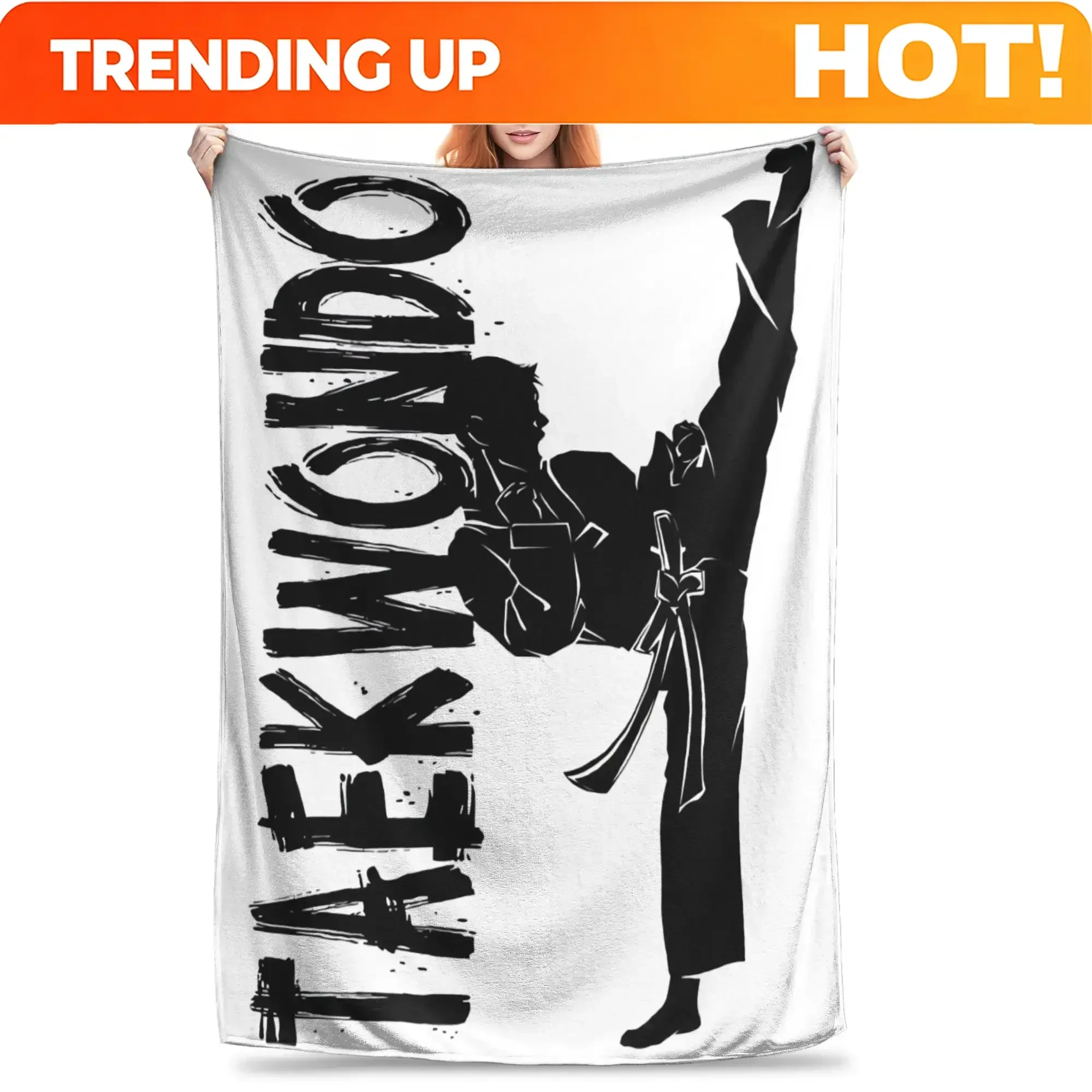 Customization Taekwondo Quality Warm Soft Throw Blanket for Winter Perfect for Boys  Girls Ideal Couch or Bed Aesthetic Bedsprea