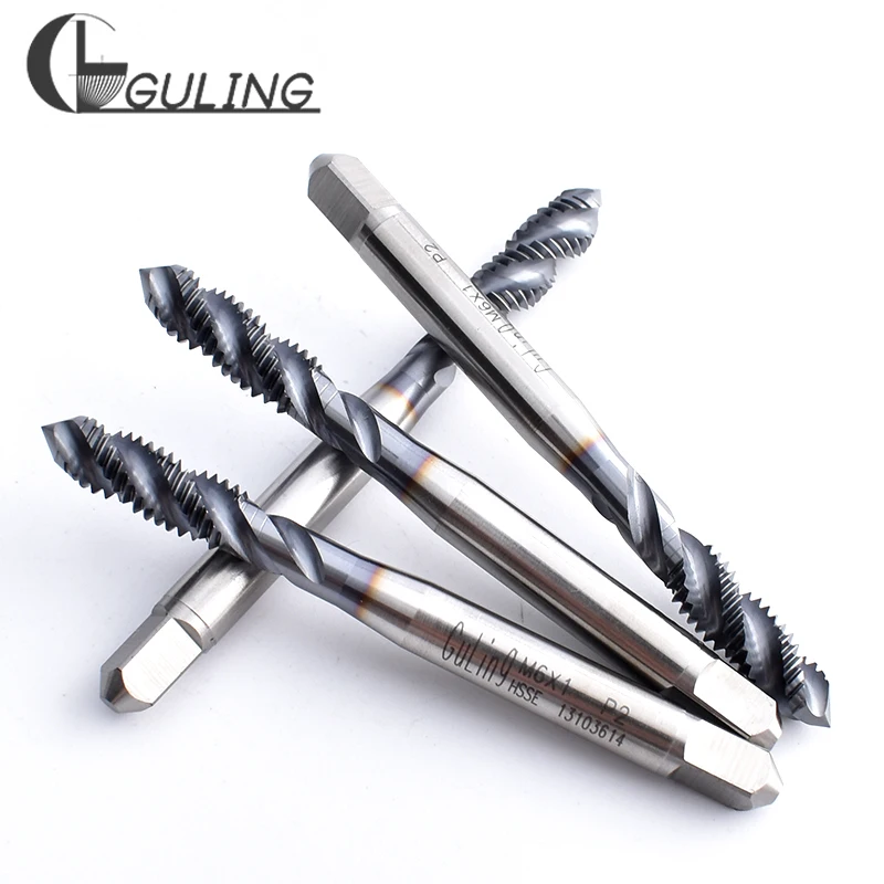 GULING HSSE-M35 JIS standar Spiral bergalur Tap M10 M11 M12 M13 M14 M15 M16 M18 M20 M22 mesin sekrup ulir halus keran