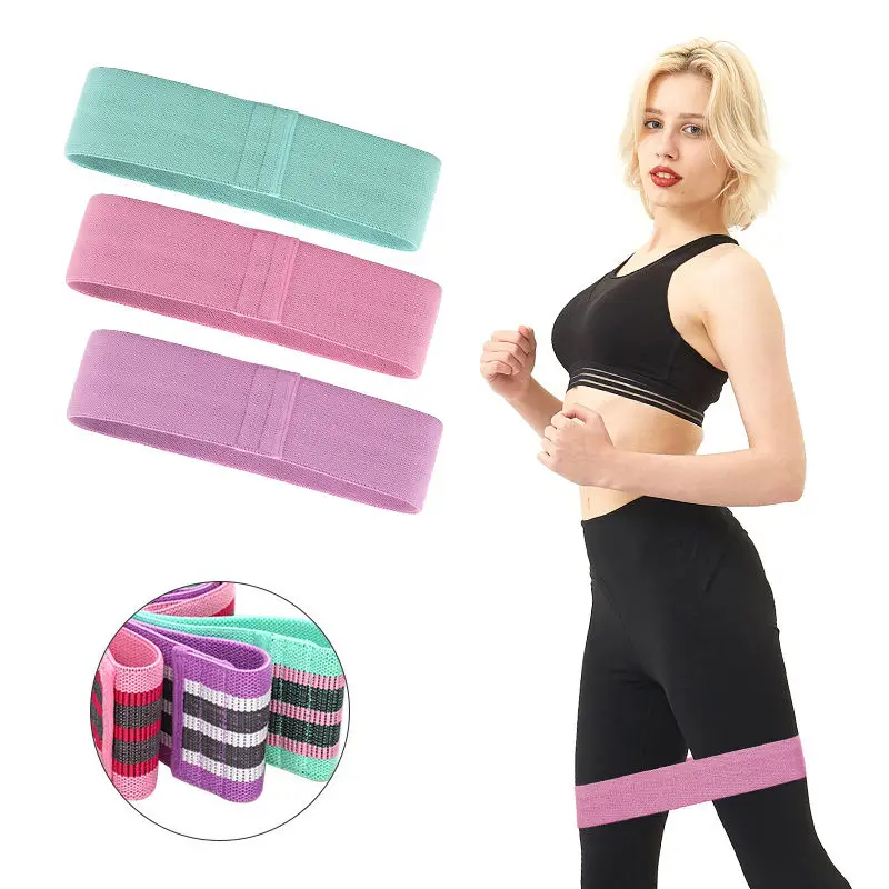 

Fitness Strips Rubber Band Elastic Yoga Resistance Bands Set Hip Squat Circle Expander Booty Bands Home Workout Gym Equipment