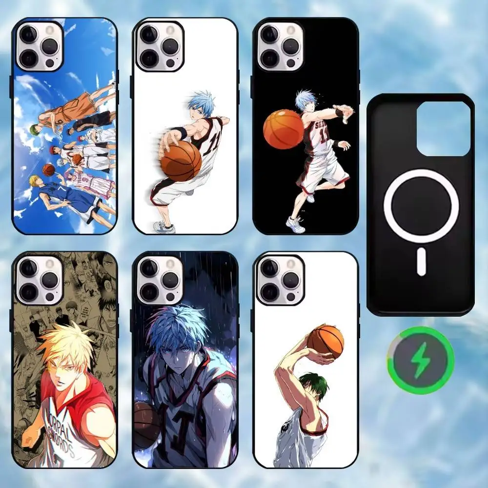 

K-Kuroko no basket Phone Case For iPhone17,16,15,14,13,12,11 Max Black Wireless Charging Protecitve Cover