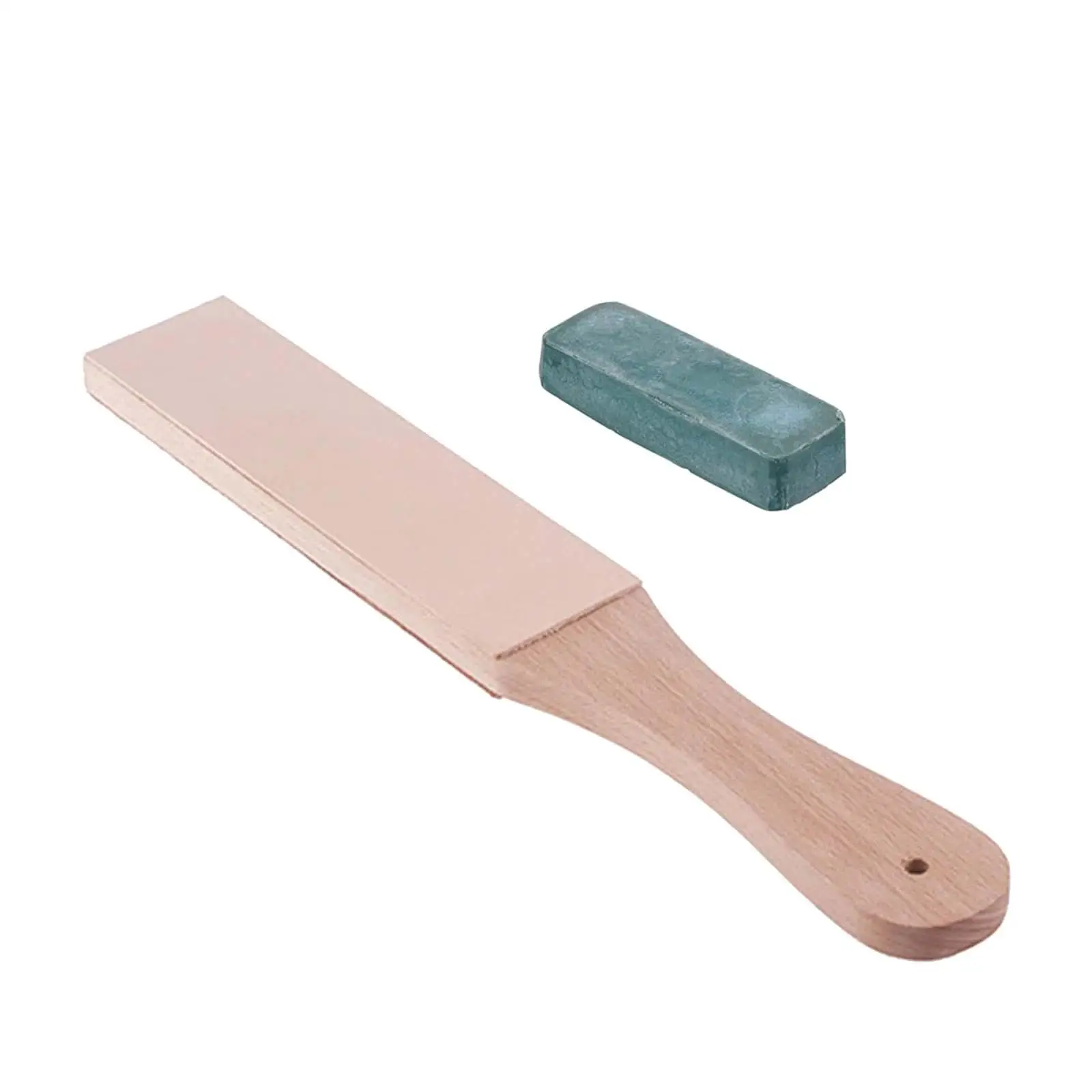 PU Leather Paddle Honing Strop Kit, PU Leather Stropping Kit with Handle, Knife