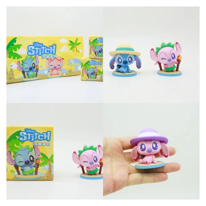 

Disney Stitch Beach Party Series Blind Box Toys Cute Mini Figurine Doll Model Toys Collect Ornaments Kids Gifts