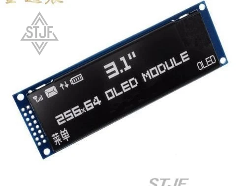 

SJTF Real OLED Display 3.12" 256*64 25664 Dots Graphic LCD Module Display Screen LCM Screen SSD1322 Controller Support SPI