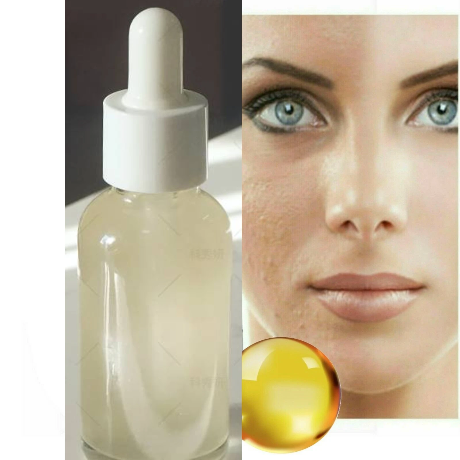 Olio di vitamina E puro biologico la migliore pelle idratante per il viso illumina l'età della pelle E le rughe dei danni del sole