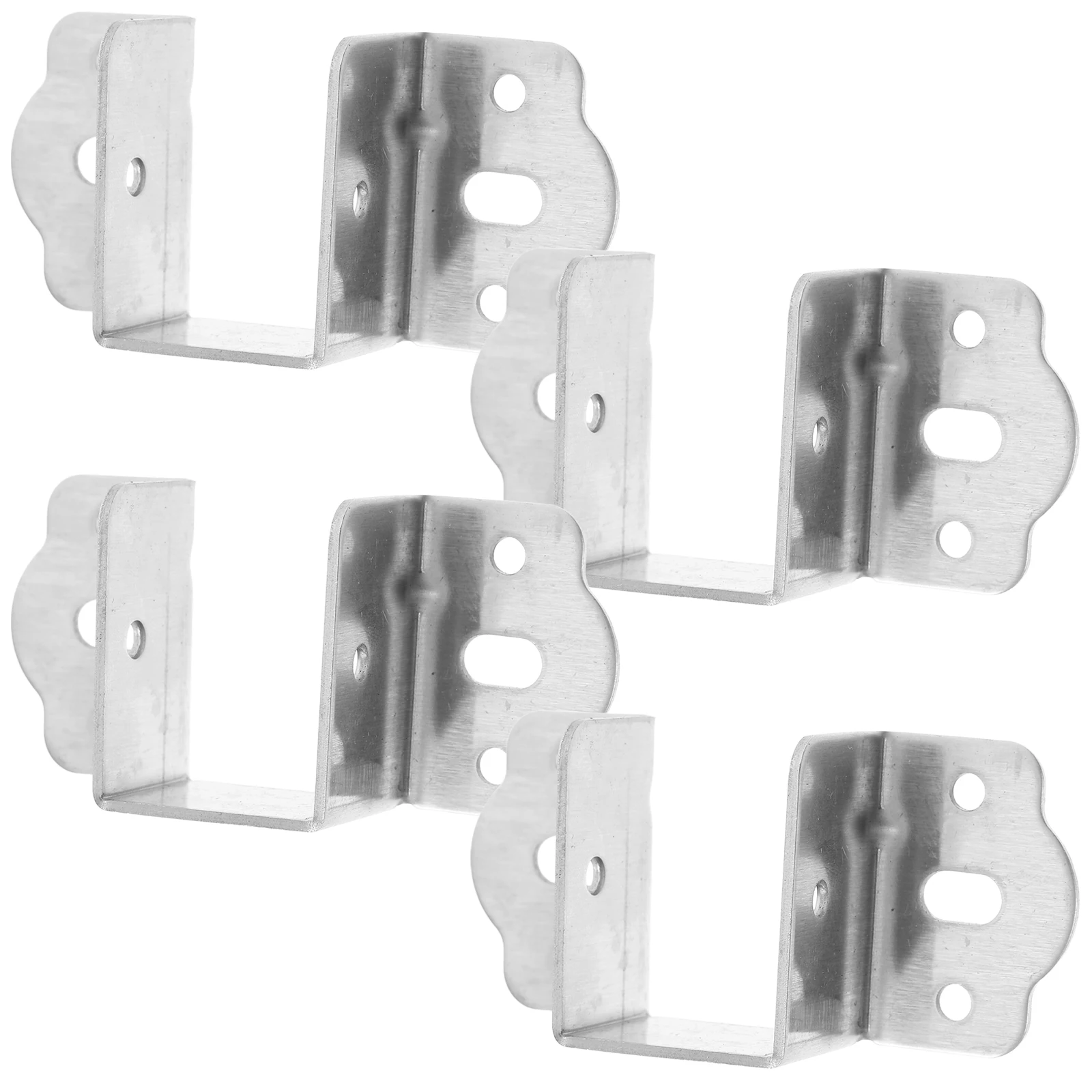 

4 Pcs Cross Beam Frame Bracket Bed Frames Adapter for Headboard Hardware Brackets Hinge Stainless Steel Fittings