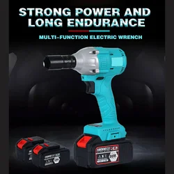 88V 48V Electric Impact Wrench Brushless Cordless Electric Wrench 1/2 Inch Screwdriver Power Tools Compatible Makita Battery