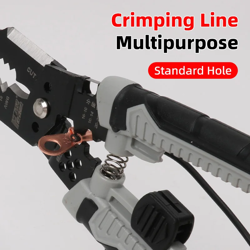 Multifunctional wire stripping pliers, electrician crimping pliers, universal terminal crimping pliers