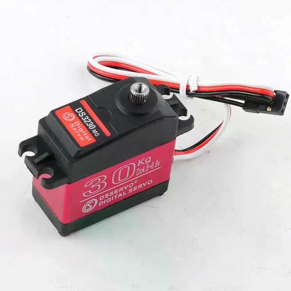 30kg.cm Digital Servo Large Torque Full Metal Gear IP66 Waterproof 180/270 Degree For 1:8 1:10 1:12 RC Car Crawler Robot