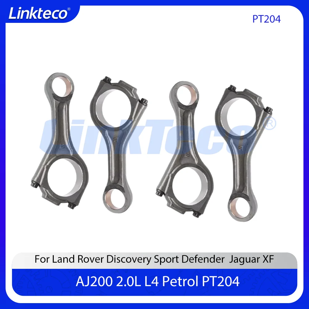4PCS Engine Connecting Rod Fit 2.0 L PT204 For 2017- Land Rover Discovery Sport Defender Jaguar XE XF F-TYPE F-Pace AJ200 2.0T
