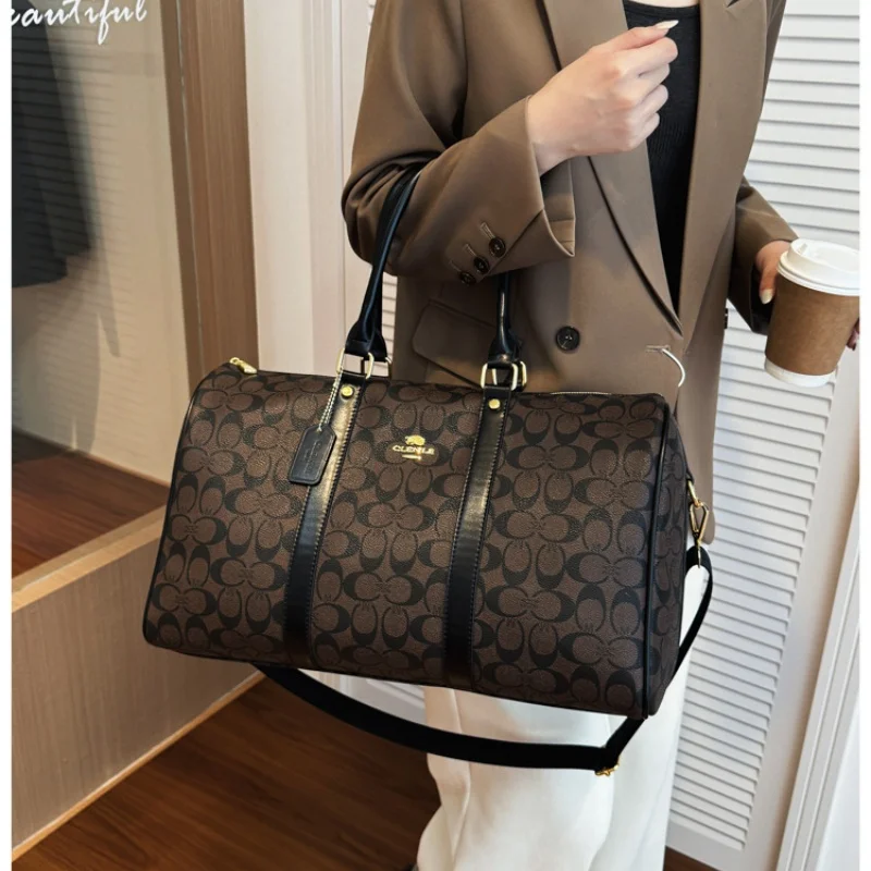 Women's Classic Handbag Large Capacity Elegant Travel Duffle Bags for Women Weekend Luggage Travel Shoulder Bag Messenger Bag image 3