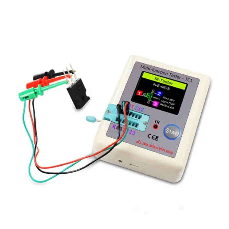MLGB-LCR-TC1 TC1 Display Multifunktionaler TFT-Hintergrundbeleuchtungs-Transistortester-Kit für Dioden, Trioden, Kondensatoren, Widerstände und Transistoren – Detail 4