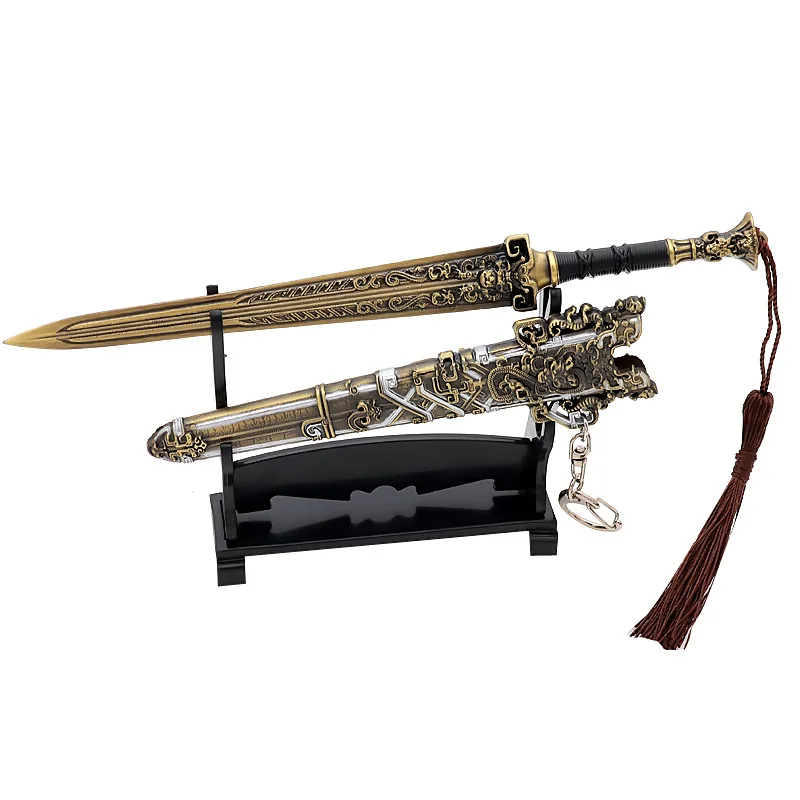 The Investiture of The Gods King Zhou of Shang Sword 20cm Ancient Weapon Metal bronze Weapon Model Sword Gifts Toys for Boys