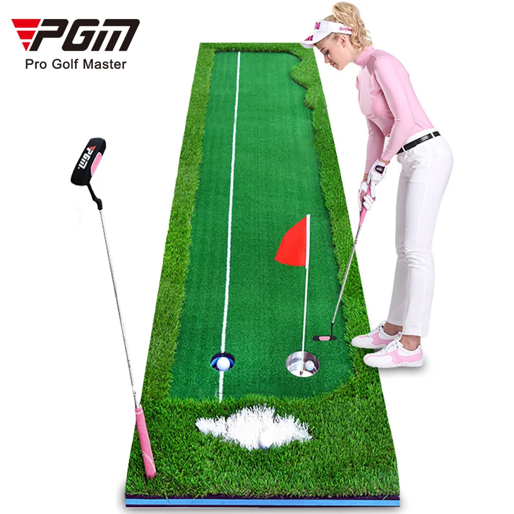 Golf Putting Mat, Indoor Training Aid, Mini Golf Green, 3-Hole Practice, Improve Accuracy, Perfect for Beginners and Pros