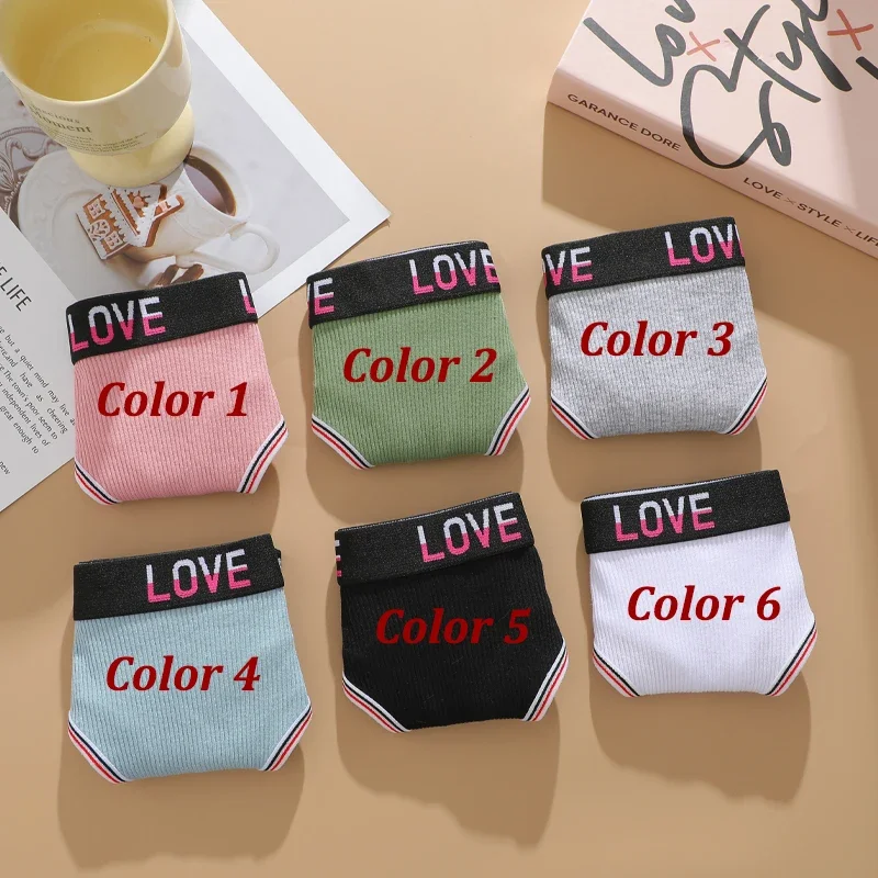 6 шт. женские хлопковые трусики, сексуальные стринги в полоску с низкой талией, мягкие удобные стринги