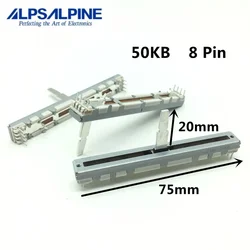 1pcs，  Straight slip potentiometer，50KB，8Pin，Pioneer DJ DDJ-FLX6 DDJ-400 DDJ-800，Mixer speed putter