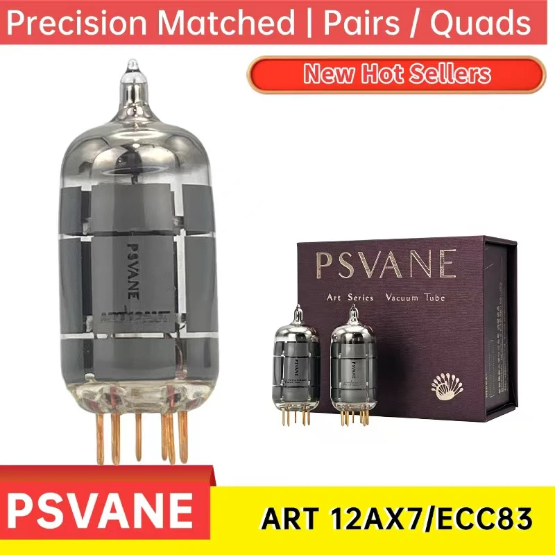 PSVANE 12AX7 ART 시리즈 매칭 페어 골드핀 진공관 - 정밀 매칭된 ECC83 대체품 - 저소음 오디오파일 프리앰프