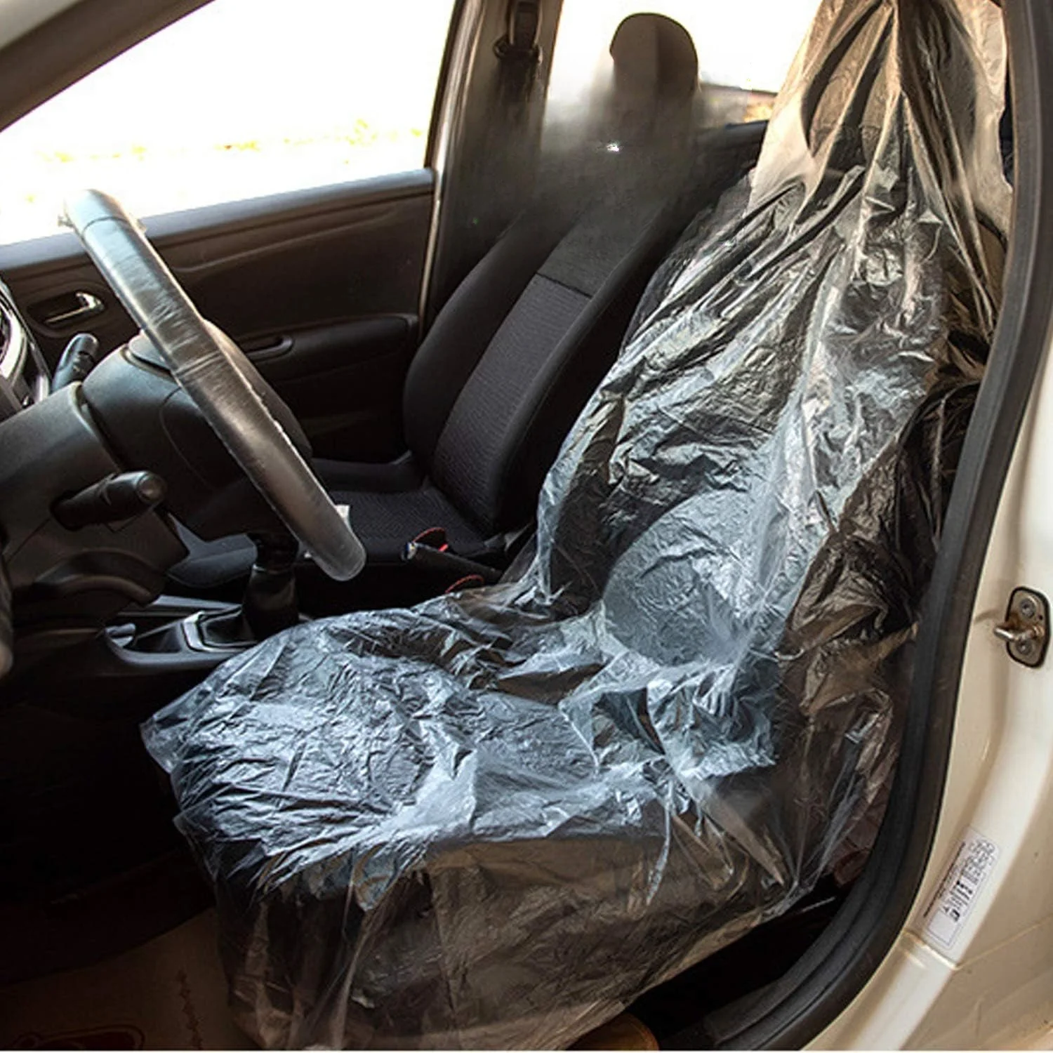 Disposable Plastic Car Seat Covers, Forming a Physical Barrier on The Seat Surface, Effectively Blocking Oil Stains, Dust