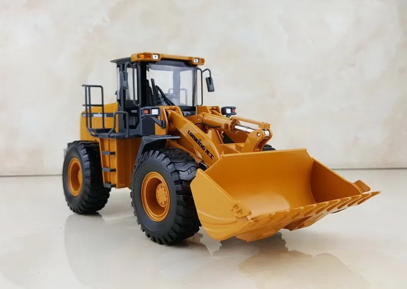 Diecast Model Toy Gift 1:35 Scale LONKING LG856B Wheel Loader Engineering Machinery Alloy Toy Model for Collection Display