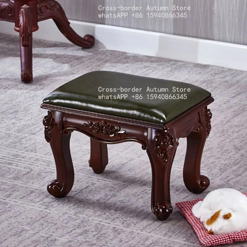 European style low stool small stool sofa hair coffee table household adult fashion creative living room shoe changing round