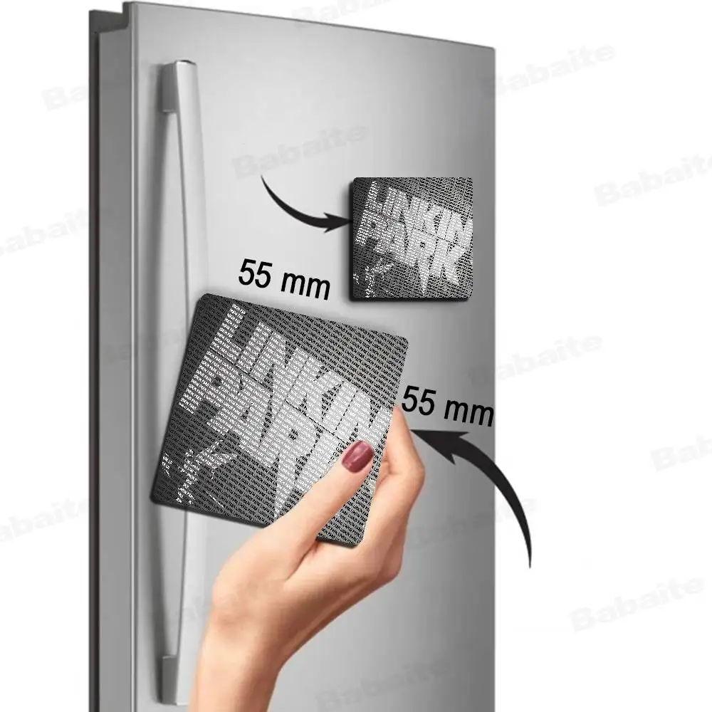Band L-LInkIn P-PaRk-K Personalized Creative Classic Painting Magnets Fridge Photo Message Decorative