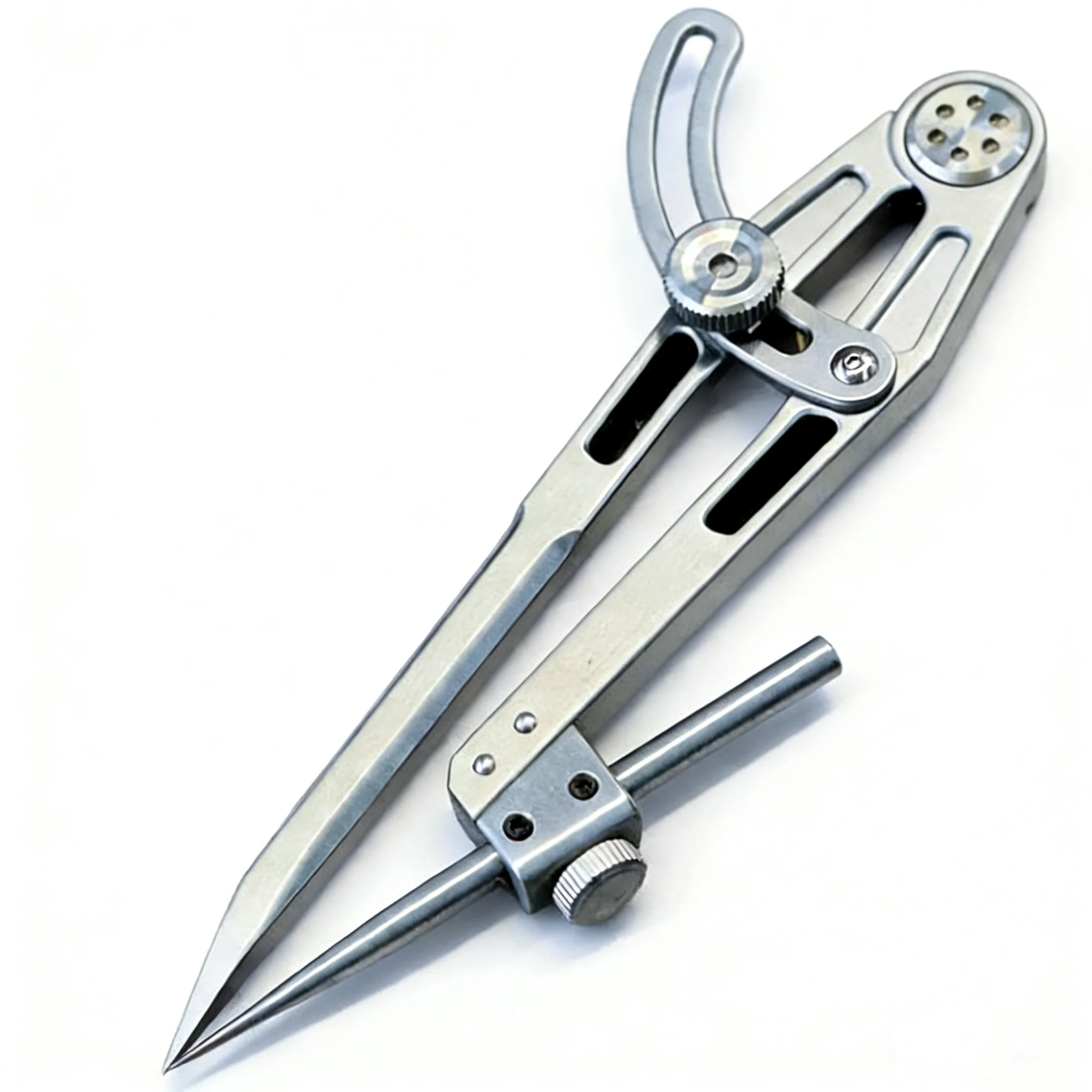 Multifunctional Clip-on Pen Compass Leather Spacing Line Planning Tools Stationery Round Woodworking Marks