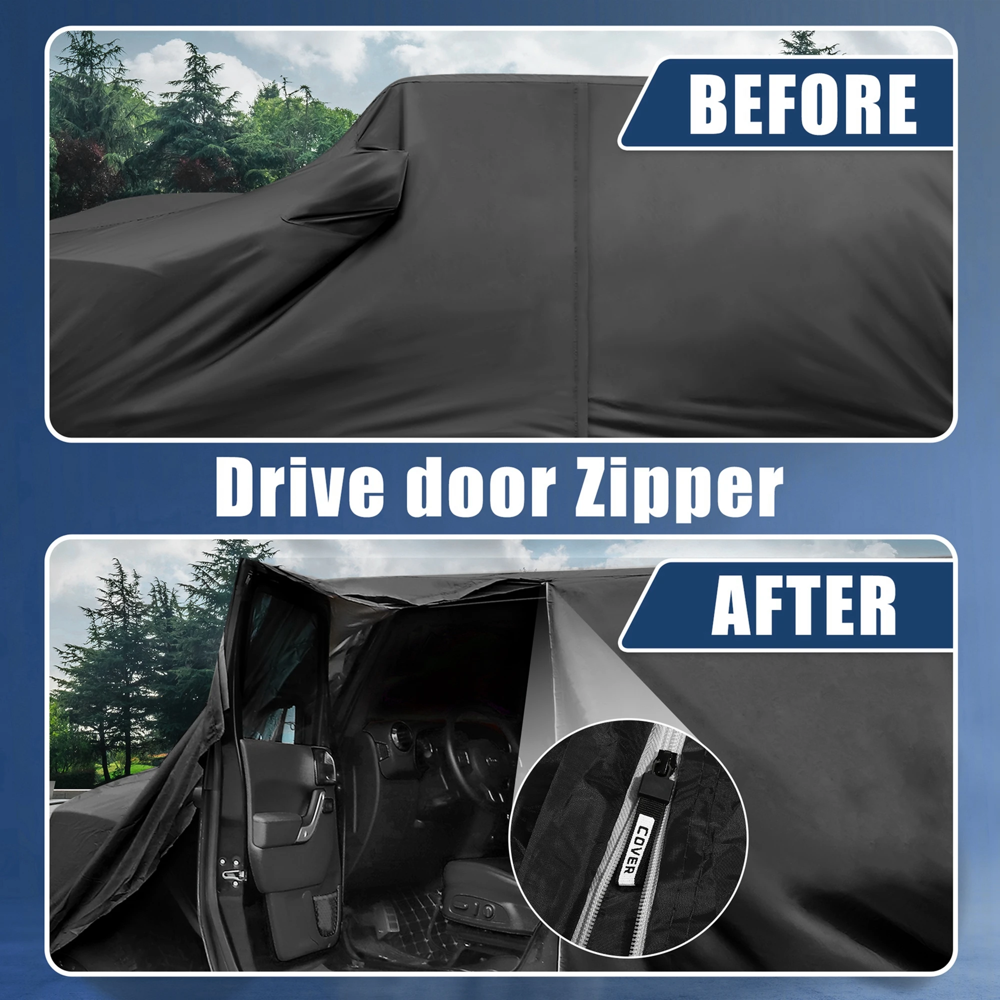 

Чехол для пикапа Uxcell, подходит для Chevrolet Tahoe 4-дверный, 1 шт., черный