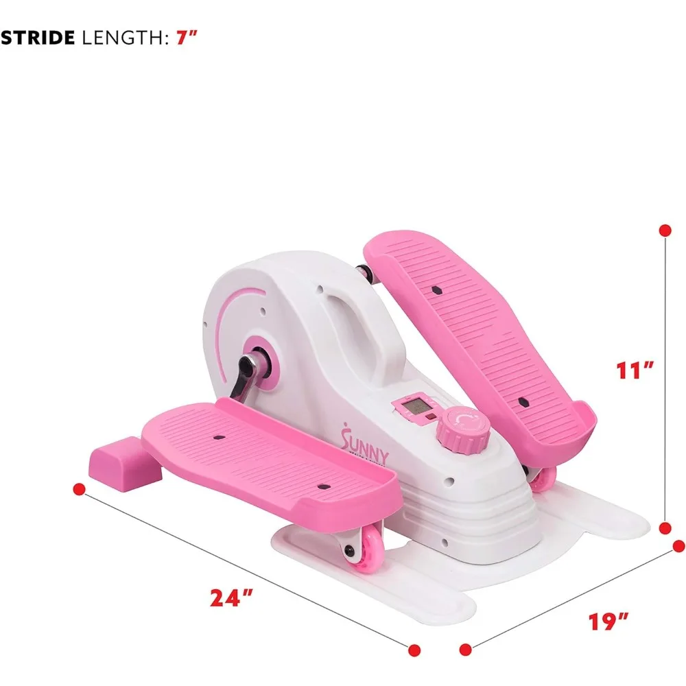 Sentado sob a mesa elíptico mascate, portátil pé e pé pedal exercitador para casa ou trabalho w, opcional magnético