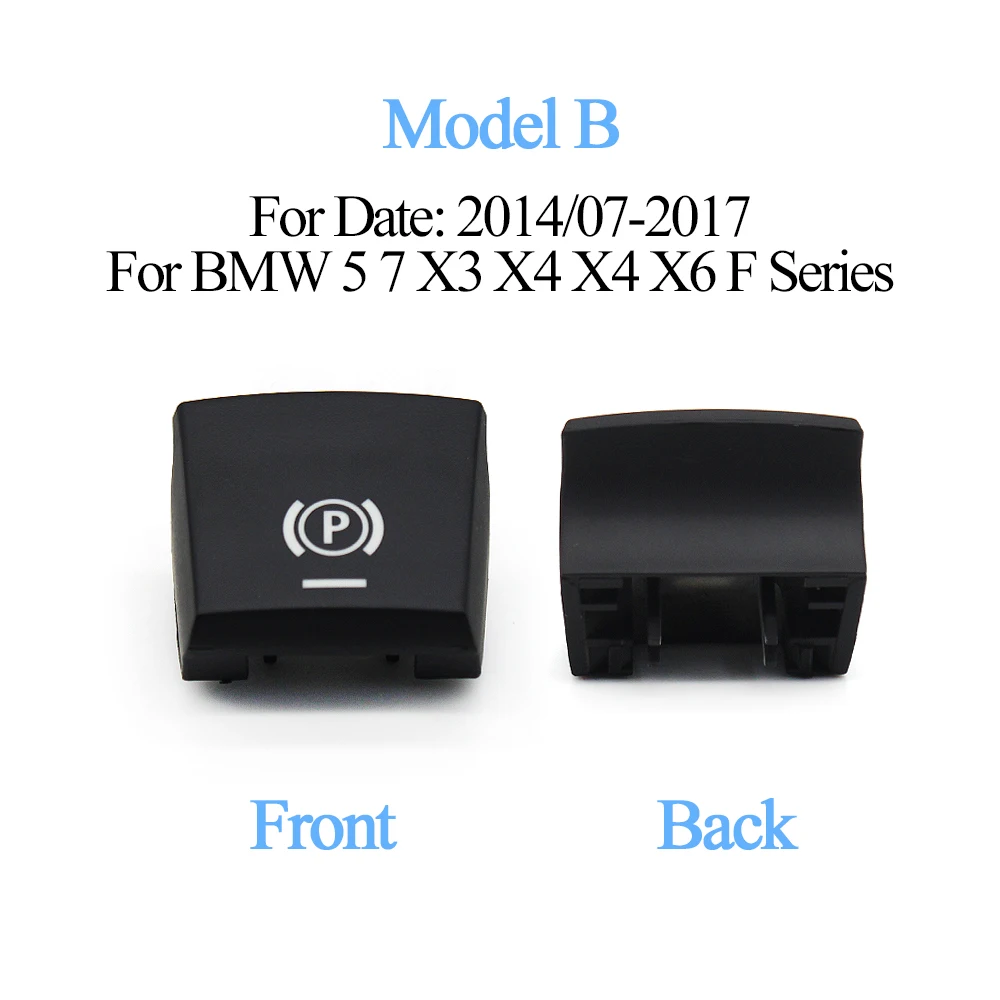 Car Electronic Handbrake P Button AUTO Panel Plastic Cap Switch For BMW 5 7 X3 X4 X5 X6 F Series F01 F02 F10 F18 F12 F15 F25