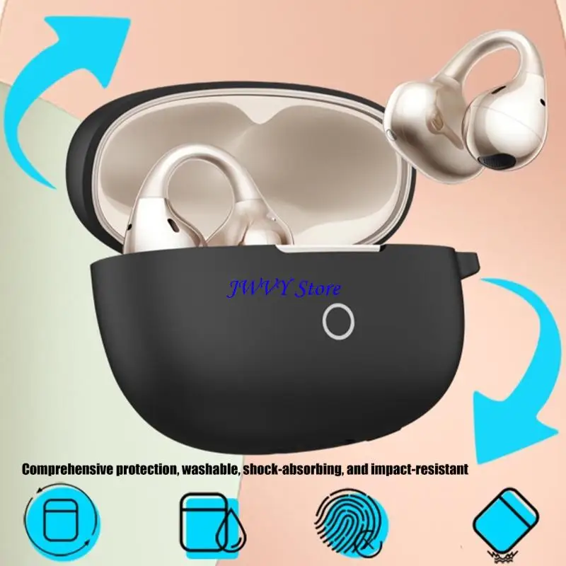 

573A Scratchproof Skin Washable Housing Case Nonslip Soft Sleeve Shell for Buds Clip