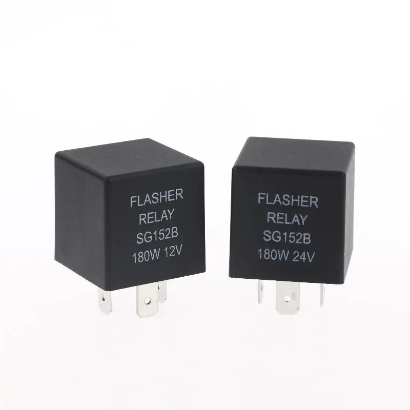 1 Set 12V 24V Car Motorcycle Steering: Relay Flasher Turn Signal 3Pin LED Socket