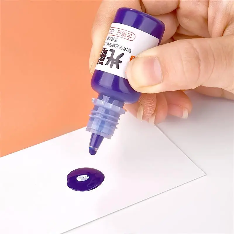 10ml Refill Ink 13 Color Rubber Stamp Oil Inking Photosensitive Seal Stamping Refill Ink For Office School Make Seal Supplies