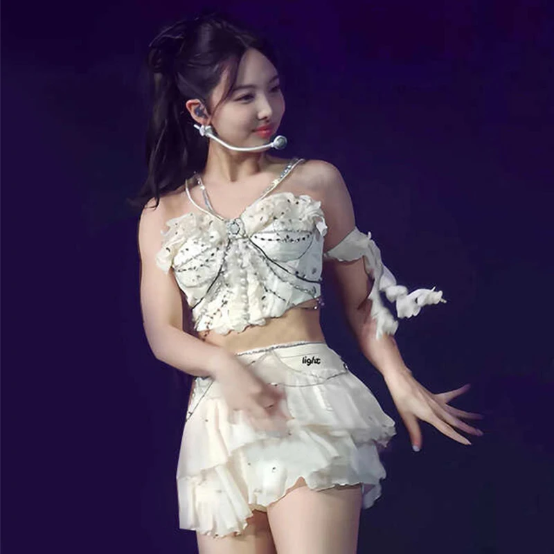 

Sexy Gogo Dancer Costumes Ladies Group Singer Jazz Dance Outfit Bar Ds Dj Pole Dance Clothing Stage Kpop Clothes DWY10111