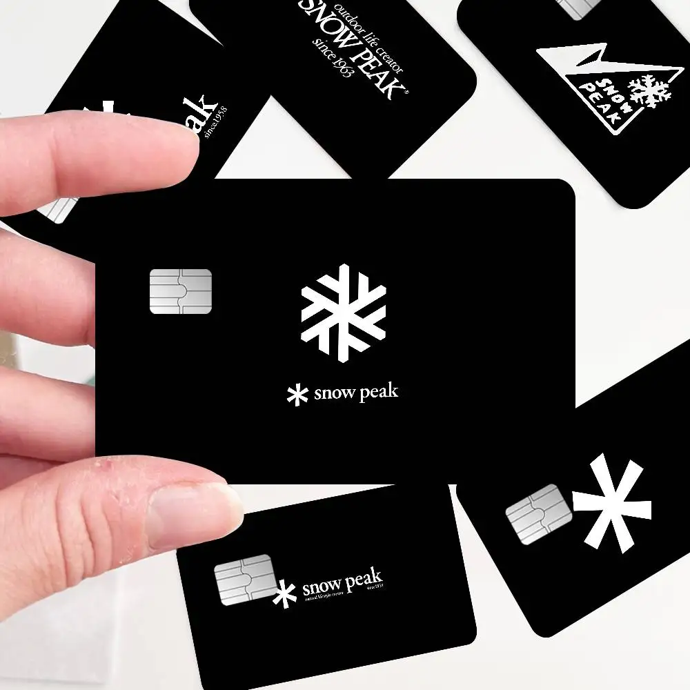 S-Snow P-Peak Credit Card Skin Stickers No Adhesive Residue Water Proof for VISA Credit Card Subway Access Card