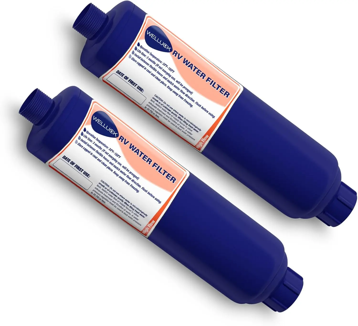 

RV Camper Inline Water Filter Reduce Chlorine and Odor, 2 Packs RV Camping Water Hose Filter Accessories for Camping Trailer Motorhome Boat Marine Drinking Garden Car Washing