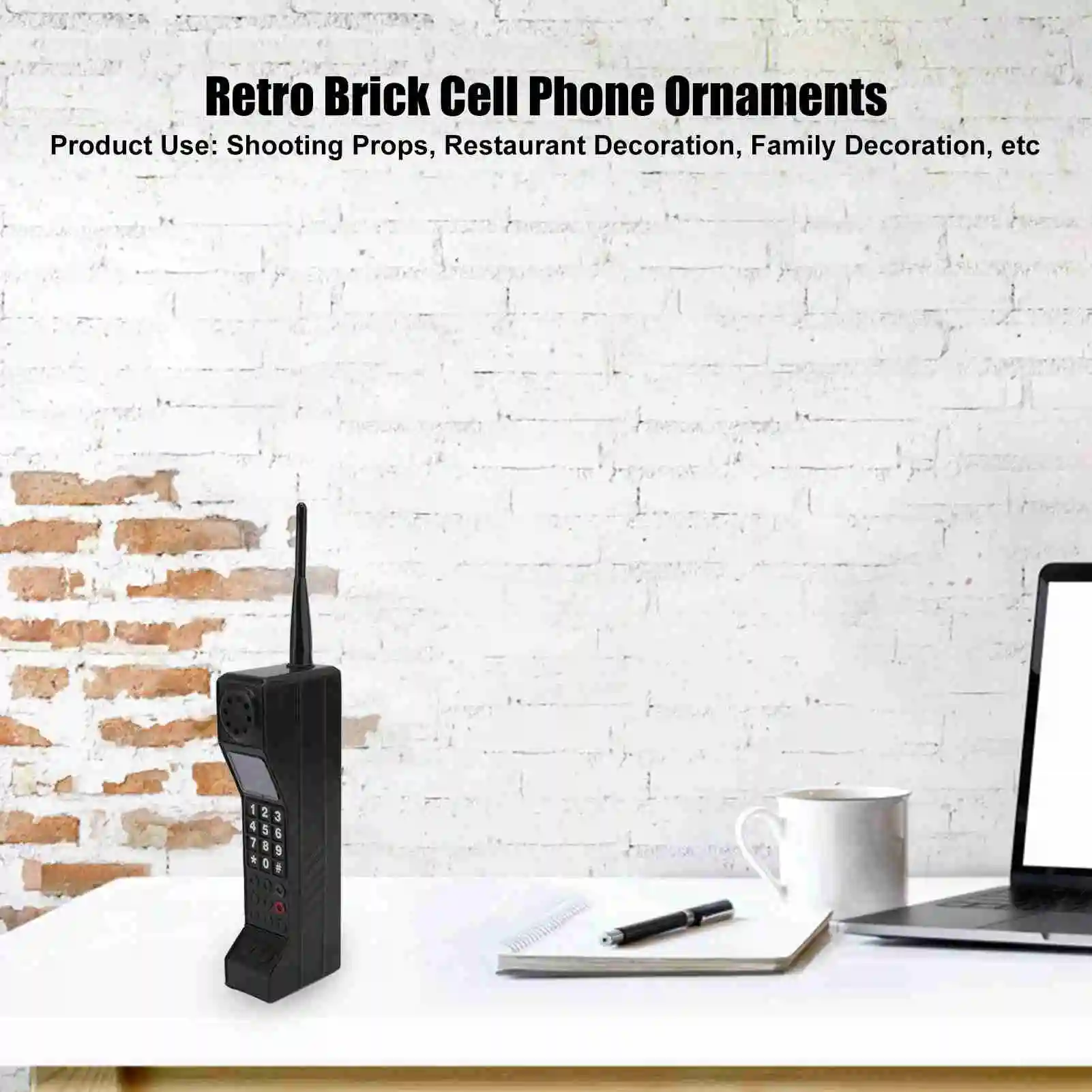 Old Fashioned Cellphone Model Fall Proof Retro Brick Cell Phone Ornaments Iron Exquisite Appearance for