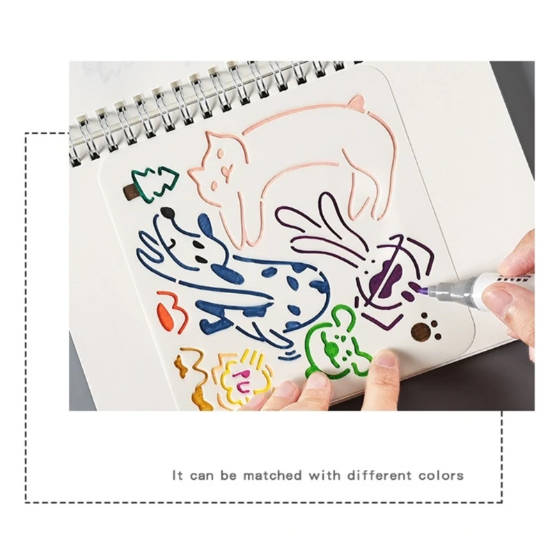 耐久性のあるPETテンプレート スプレーペイントアート用 子供にも安全な丸みを帯びた角を持つスイートホリデーデザイン